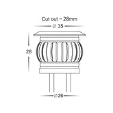 Havit Lighting Lighting HV2826CCT-BLK | HV28261CCT-BLK - Flame 316 Stainless Steel Black CCT Deck Lights Lights-For-You